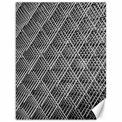 Grid Wire Mesh Stainless Rods Metal Canvas 12  X 16  by artworkshop