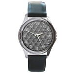 Grid Wire Mesh Stainless Rods Metal Round Metal Watch Front