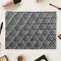 Grid Wire Mesh Stainless Rods Metal Cosmetic Bag (xl) by artworkshop