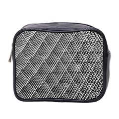 Grid Wire Mesh Stainless Rods Metal Mini Toiletries Bag (two Sides) by artworkshop