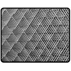 Grid Wire Mesh Stainless Rods Metal Fleece Blanket (medium)  by artworkshop