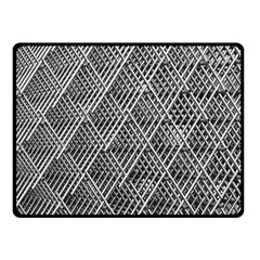 Grid Wire Mesh Stainless Rods Metal Fleece Blanket (small) by artworkshop