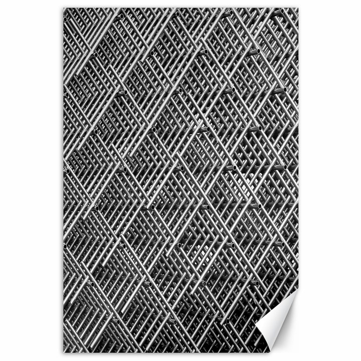 Grid Wire Mesh Stainless Rods Metal Canvas 12  x 18 