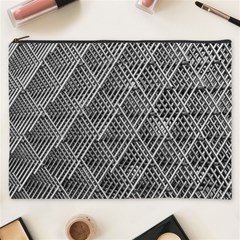 Grid Wire Mesh Stainless Rods Metal Cosmetic Bag (xxxl) by artworkshop