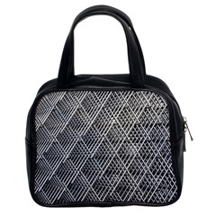 Grid Wire Mesh Stainless Rods Metal Classic Handbag (two Sides) by artworkshop