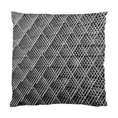 Grid Wire Mesh Stainless Rods Metal Standard Cushion Case (one Side) by artworkshop