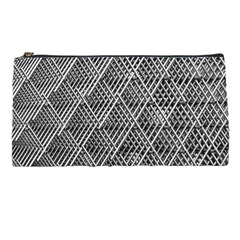 Grid Wire Mesh Stainless Rods Metal Pencil Case by artworkshop