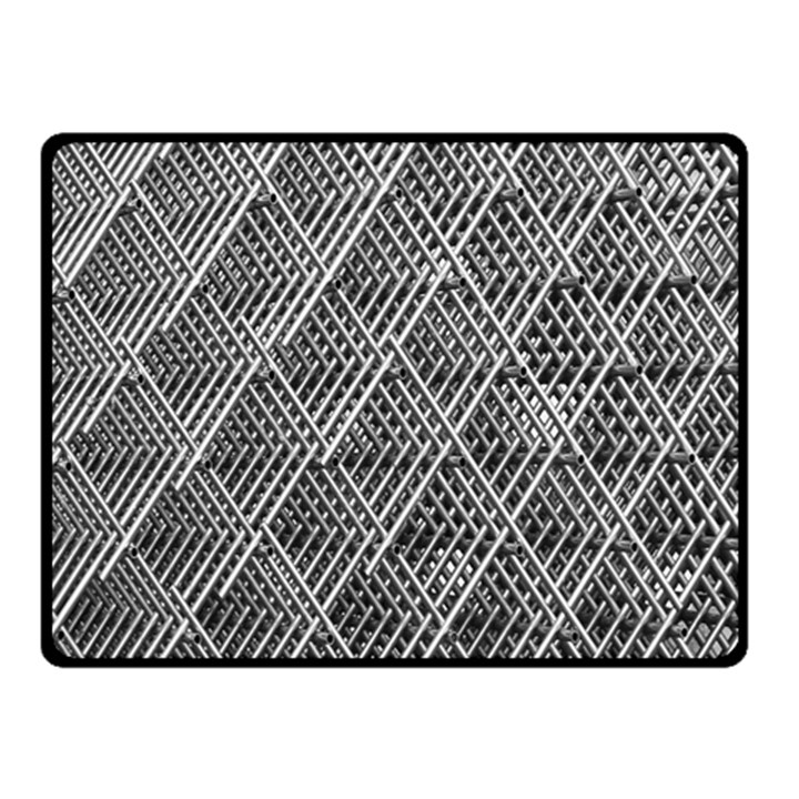 Grid Wire Mesh Stainless Rods Metal Fleece Blanket (Small)