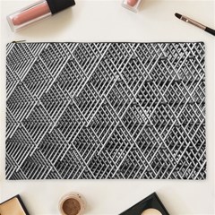 Grid Wire Mesh Stainless Rods Metal Cosmetic Bag (xxl) by artworkshop