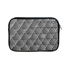 Grid Wire Mesh Stainless Rods Metal Apple Ipad Mini Zipper Cases by artworkshop