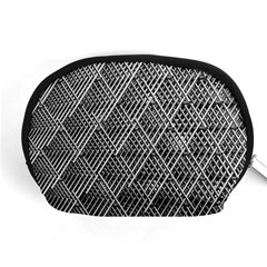 Grid Wire Mesh Stainless Rods Metal Accessory Pouch (medium) by artworkshop