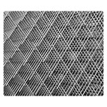 Grid Wire Mesh Stainless Rods Metal Double Sided Flano Blanket (Small)  50 x40  Blanket Front