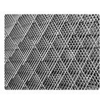 Grid Wire Mesh Stainless Rods Metal Double Sided Flano Blanket (Large)  80 x60  Blanket Front