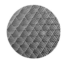 Grid Wire Mesh Stainless Rods Metal Mini Round Pill Box by artworkshop