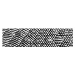 Grid Wire Mesh Stainless Rods Metal Oblong Satin Scarf (16  X 60 ) by artworkshop