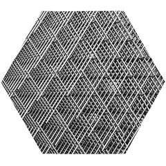 Grid Wire Mesh Stainless Rods Metal Wooden Puzzle Hexagon by artworkshop