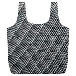 Grid Wire Mesh Stainless Rods Metal Full Print Recycle Bag (XXL) Front