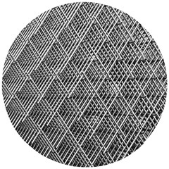 Grid Wire Mesh Stainless Rods Metal Wooden Puzzle Round by artworkshop