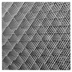 Grid Wire Mesh Stainless Rods Metal Wooden Puzzle Square by artworkshop