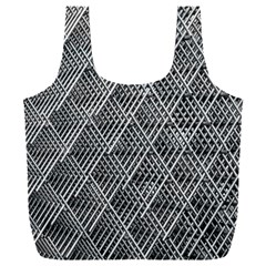 Grid Wire Mesh Stainless Rods Metal Full Print Recycle Bag (xxl) by artworkshop