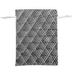 Grid Wire Mesh Stainless Rods Metal  Lightweight Drawstring Pouch (xl) by artworkshop