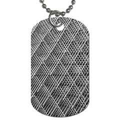 Grid Wire Mesh Stainless Rods Metal Dog Tag (one Side) by artworkshop