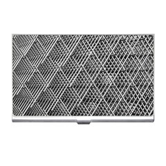 Grid Wire Mesh Stainless Rods Metal Business Card Holder by artworkshop