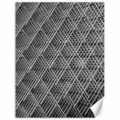 Grid Wire Mesh Stainless Rods Metal Canvas 18  X 24  by artworkshop