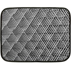 Grid Wire Mesh Stainless Rods Metal Fleece Blanket (mini) by artworkshop