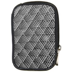 Grid Wire Mesh Stainless Rods Metal Compact Camera Leather Case by artworkshop