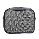 Grid Wire Mesh Stainless Rods Metal Mini Toiletries Bag (Two Sides) Back