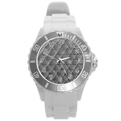 Grid Wire Mesh Stainless Rods Metal Round Plastic Sport Watch (l) by artworkshop