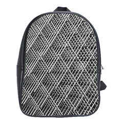 Grid Wire Mesh Stainless Rods Metal School Bag (xl) by artworkshop