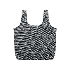 Grid Wire Mesh Stainless Rods Metal Full Print Recycle Bag (s) by artworkshop