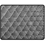 Grid Wire Mesh Stainless Rods Metal Double Sided Fleece Blanket (Medium)  58.8 x47.4  Blanket Front