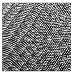 Grid Wire Mesh Stainless Rods Metal Square Satin Scarf (36  X 36 ) by artworkshop