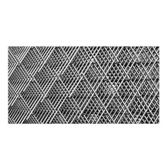 Grid Wire Mesh Stainless Rods Metal Satin Shawl 45  X 80  by artworkshop