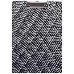 Grid Wire Mesh Stainless Rods Metal A4 Clipboard by artworkshop