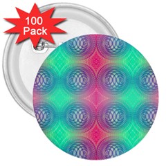 Infinity Circles 3  Buttons (100 Pack)  by Thespacecampers