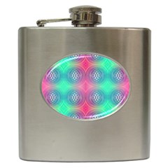 Infinity Circles Hip Flask (6 Oz)