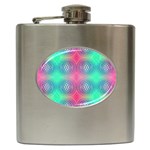 Infinity Circles Hip Flask (6 oz) Front