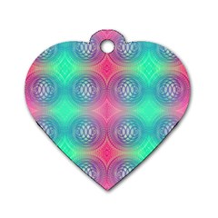 Infinity Circles Dog Tag Heart (two Sides) by Thespacecampers