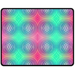 Infinity Circles Fleece Blanket (medium)  by Thespacecampers