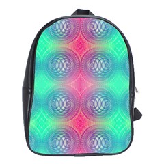 Infinity Circles School Bag (xl) by Thespacecampers