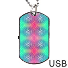 Infinity Circles Dog Tag Usb Flash (two Sides) by Thespacecampers