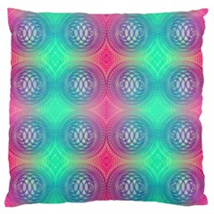 Infinity Circles Large Flano Cushion Case (two Sides) by Thespacecampers