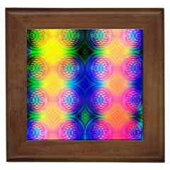 Inverted Circles Framed Tile by Thespacecampers