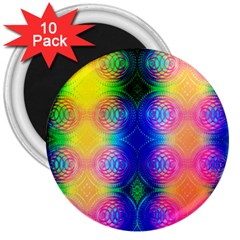 Inverted Circles 3  Magnets (10 Pack)  by Thespacecampers