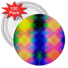 Inverted Circles 3  Buttons (100 Pack)  by Thespacecampers