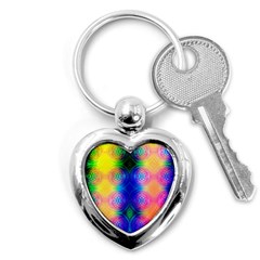 Inverted Circles Key Chain (heart) by Thespacecampers